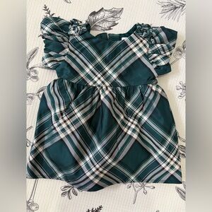 Green Plaid Formal Baby Girl Dress (6-9 M)